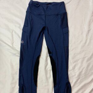 horseware ireland -  navy knee patch riding tights